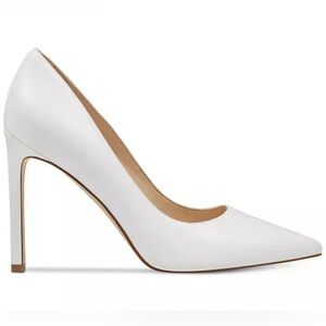 Nine West “Tatiana” White Leather Heels